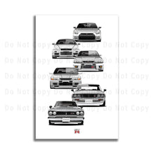Load image into Gallery viewer, Nissan Skyline Generations R32 R33 R34 R35