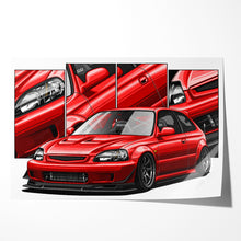 Load image into Gallery viewer, Honda Civic 06th Gen Hatchback 1999 - 2000 Type R #625-633