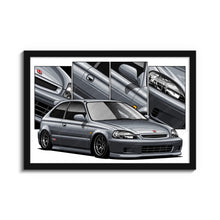 Load image into Gallery viewer, Honda Civic 06th Gen Hatchback 1999 - 2000 Type R #643-#651