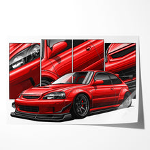 Load image into Gallery viewer, Honda Civic 06th Gen Hatchback 1999 - 2000 Type R #652-#660
