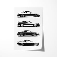 Load image into Gallery viewer, Nissan S12 S13 S14 S15 Silvia 240sx 180sx Generations #945