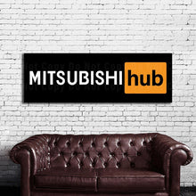 Load image into Gallery viewer, Mitsubishi Sign Mitsubishi hub