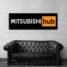 Load image into Gallery viewer, Mitsubishi Sign Mitsubishi hub
