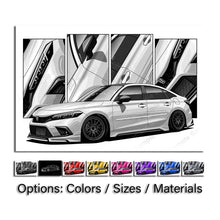 Load image into Gallery viewer, Honda Civic 11th Gen Sedan 2022 - 2024 Pre-face SI #301 - #309