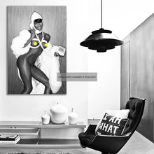 Load image into Gallery viewer, #033BW Naomi Campbell