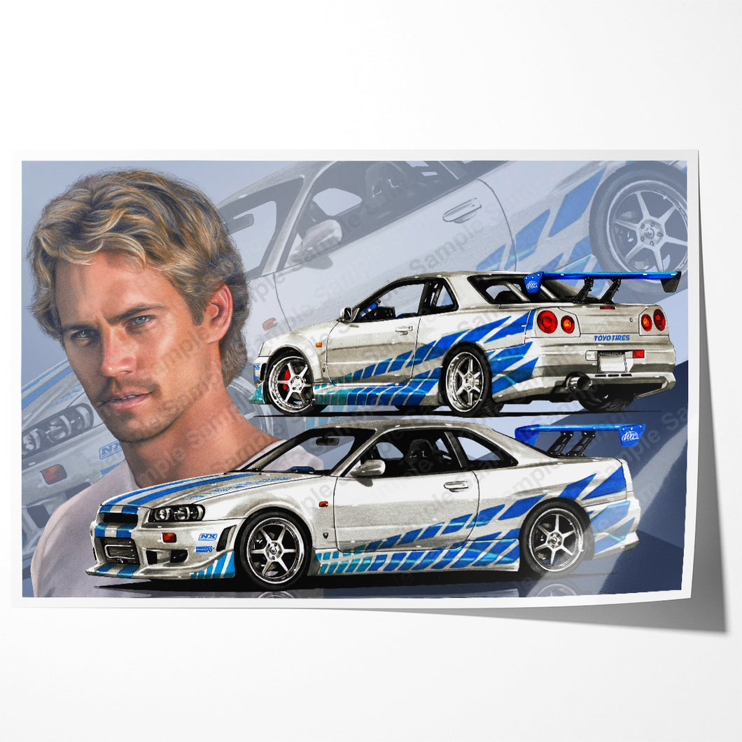 #002 Fast Furious Nissan Skyline GTR R34