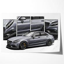 Load image into Gallery viewer, Mercedes C63 Sedan #009 - 0017
