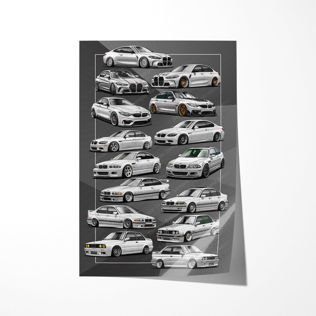 BMW 3 Series M3 E30 E36 E46 E90 E92 E93 F80 F82 G80 G82 #028
