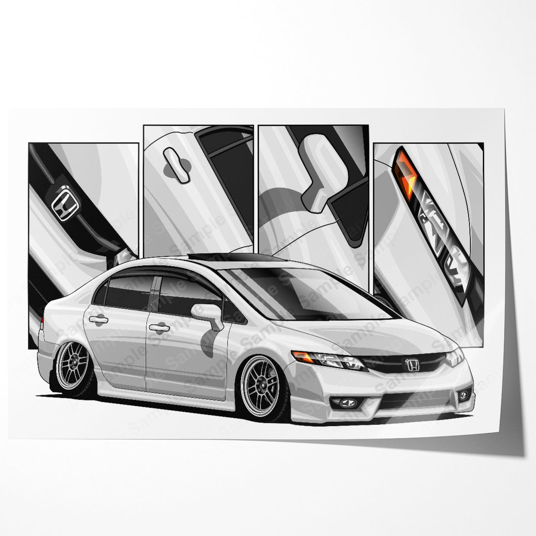 Honda Civic 8th Gen Sedan Facelift #130 - #138