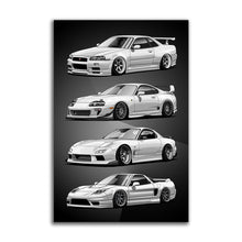 Load image into Gallery viewer, Nissan Skyline R34 Toyota Supra MK4 Mazda RX7 FD Acura NSX Mash Up
