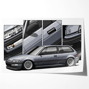 Honda Civic 4th Gen Hatchback Pre-face #481 - #489