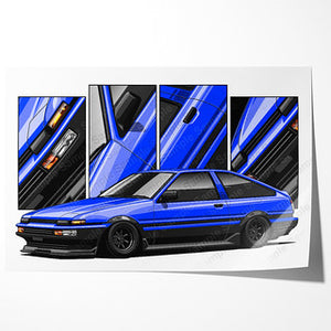 Toyota Corolla AE86 LEVIN Trueno Liftback #299- #307