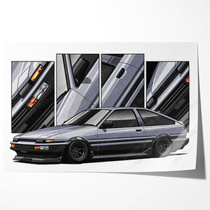 Toyota Corolla AE86 LEVIN Trueno Liftback #299- #307