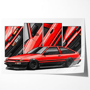 Toyota Corolla AE86 LEVIN Trueno Liftback #299- #307