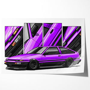 Toyota Corolla AE86 LEVIN Trueno Liftback #299- #307