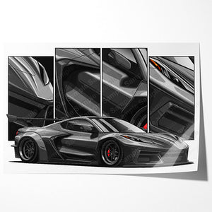 Chevrolet Corvette C8 Widebody Liberty Walk #028- #036