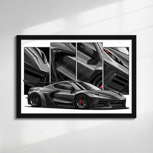 Chevrolet Corvette C8 Widebody Liberty Walk #028- #036