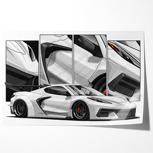 Chevrolet Corvette C8 Widebody Liberty Walk #028- #036