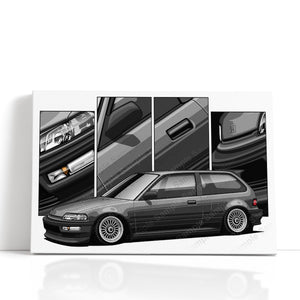 Honda Civic 4th Gen Hatchback Pre-face #481 - #489