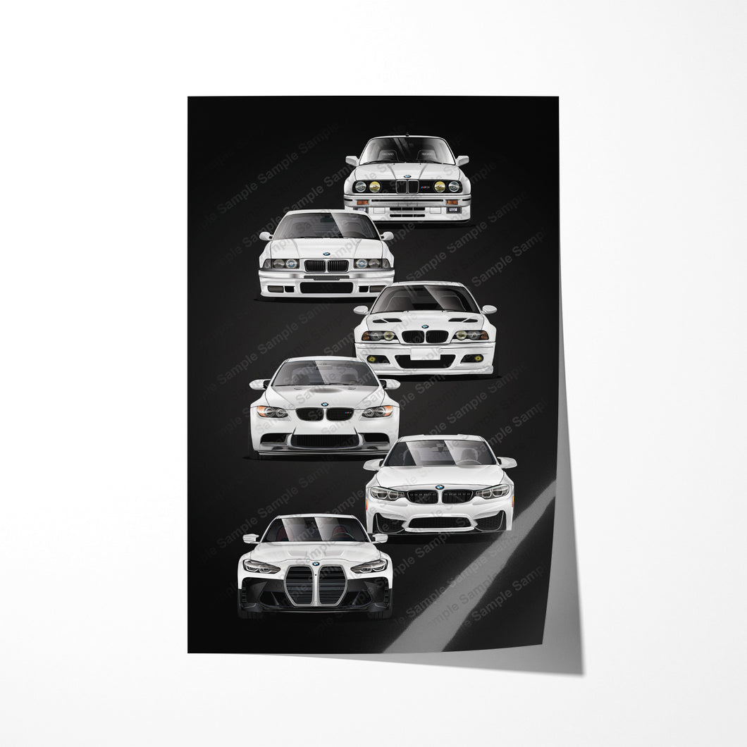 BMW 3 Series M3 E30 E36 E46 E90 E92 E93 F80 F82 G80 G82 #695