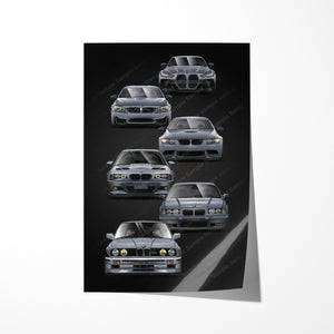 BMW 3 Series M3 E30 E36 E46 E90 E92 E93 F80 F82 G80 G82 #704