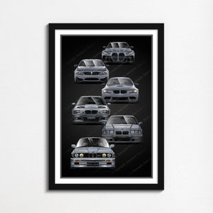 BMW 3 Series M3 E30 E36 E46 E90 E92 E93 F80 F82 G80 G82 #704