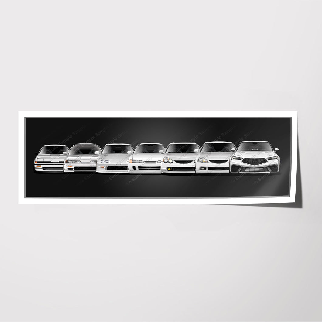 Acura Generations Integra RSX DA DB DC Type R Type S #800