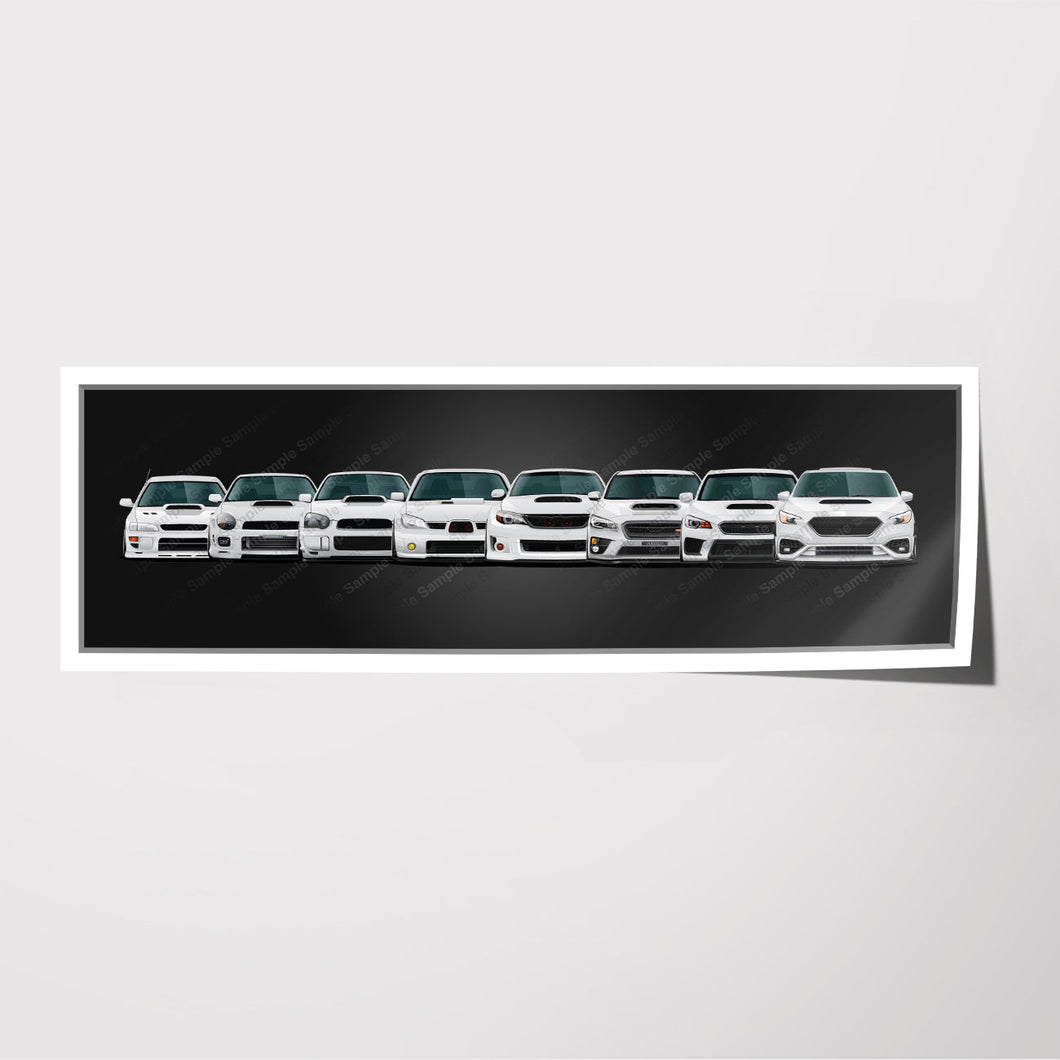 Subaru WRX Generations Impreza STI Meaneye Bugeye Blobeye Hawkey Stinkeye Raptoreye VB #800