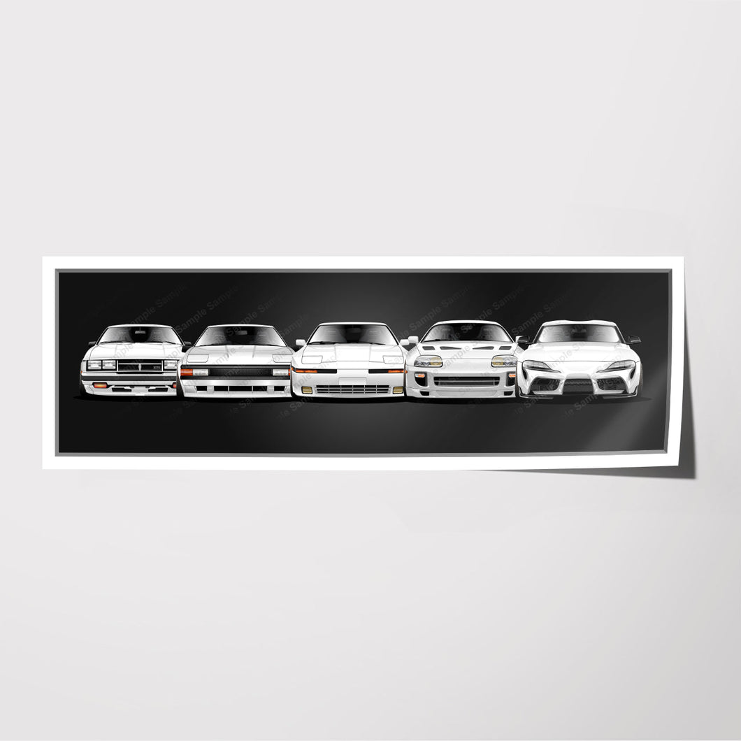 Toyota Supra Generations MK1 MK2 MK3 MK4 MK5 #800