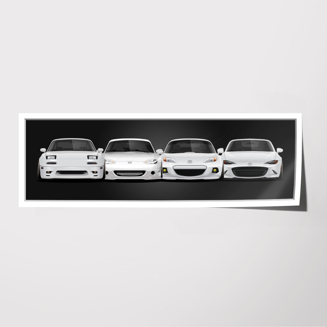 Mazda Miata Generations NA NB NC1 NC2 ND #809