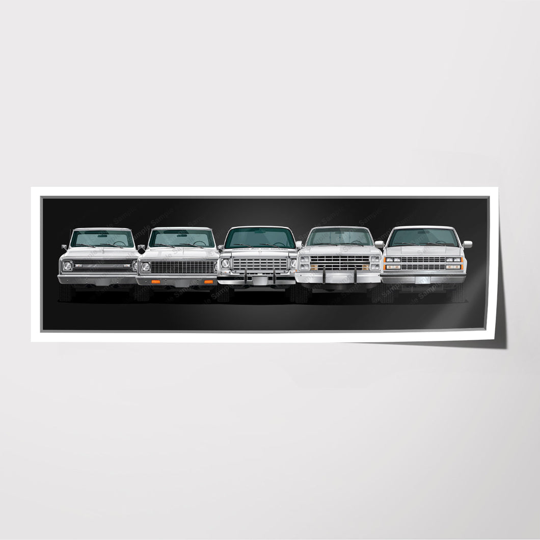 Chevy Truck Generations Square Body C10 #818