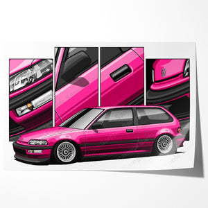 Honda Civic 4th Gen Hatchback Pre-face #481 - #489