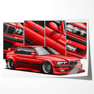 BMW M3 E36 Coupe Widebody #091- #099