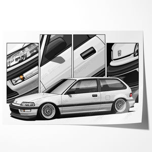 Honda Civic 4th Gen Hatchback Pre-face #481 - #489