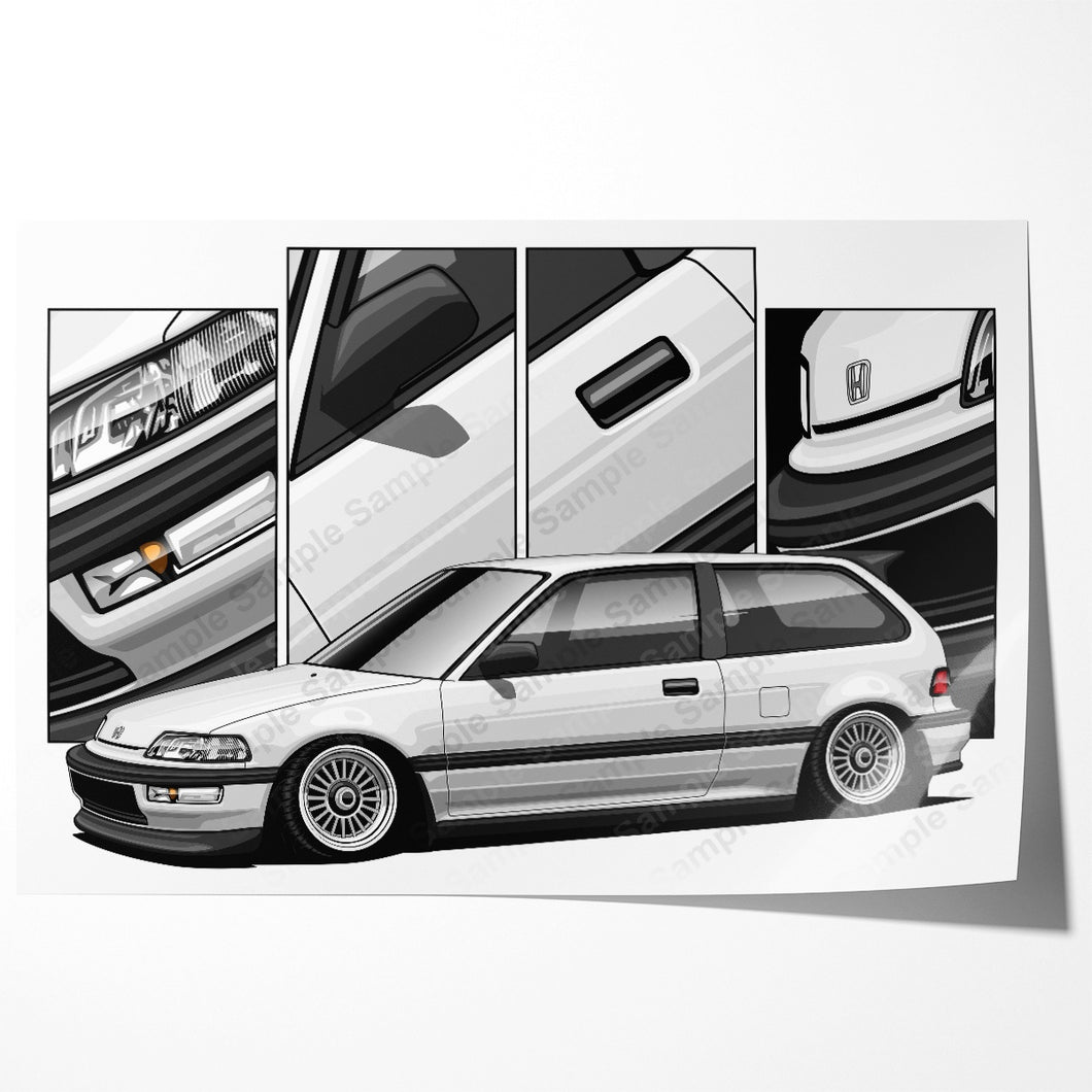 Honda Civic 4th Gen Hatchback Pre-face #481 - #489