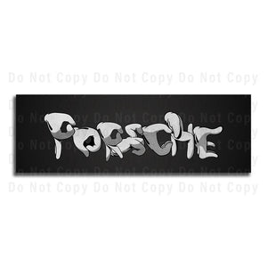 #851 Porsche Hand Sign
