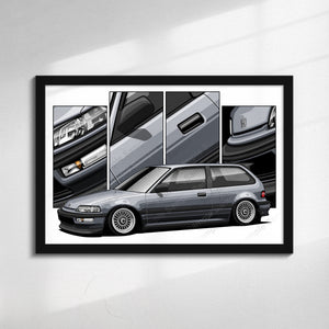 Honda Civic 4th Gen Hatchback Pre-face #481 - #489