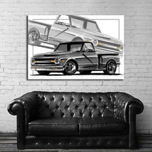 Load image into Gallery viewer, #044BW Chevy Truck C10
