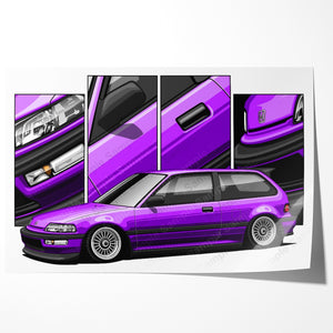 Honda Civic 4th Gen Hatchback Pre-face #481 - #489
