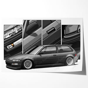 Honda Civic 4th Gen Hatchback Pre-face #481 - #489