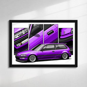 Honda Civic 4th Gen Hatchback Pre-face #481 - #489
