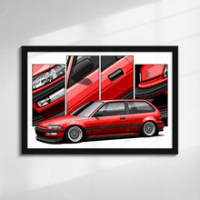 Load image into Gallery viewer, Honda Civic 4th Gen Hatchback Pre-face #481 - #489
