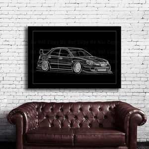 #103 Subaru Impreza WRX STI 2nd Gen Hawk Eye Sedan