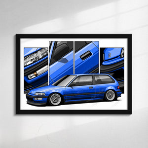 Honda Civic 4th Gen Hatchback Pre-face #481 - #489