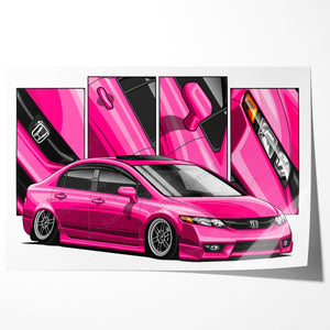 Honda Civic 8th Gen Sedan Facelift #130 - #138