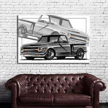 Load image into Gallery viewer, #044BW Chevy Truck C10
