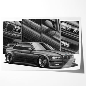 BMW M3 E36 Coupe Widebody #091- #099