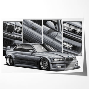 BMW M3 E36 Coupe Widebody #091- #099
