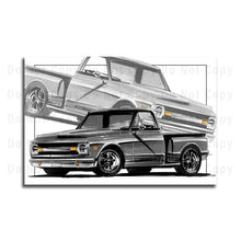 Load image into Gallery viewer, #044BW Chevy Truck C10
