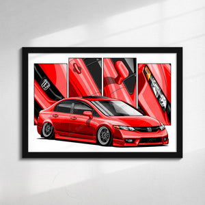 Honda Civic 8th Gen Sedan Facelift #130 - #138